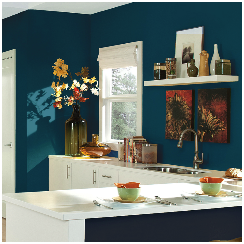 teal kitchen cupboard paint